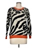 Unbranded Animal Print Orange Black Pullover Sweater Size M (estimated) - photo 1