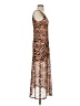 Louna Animal Print Brown Cocktail Dress Size S - photo 4