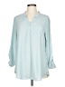 Messic 100% Polyester Teal 3/4 Sleeve Blouse Size L - photo 1