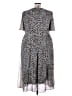 Catherines 100% Polyester Animal Print Gray Casual Dress Size 3X - photo 2