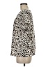 Shein 100% Polyester Animal Print Tan Short Sleeve Blouse Size 6 - photo 5