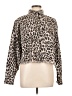 ee:some 100% Cotton Animal Print Gold Brown Jacket Size L - photo 1