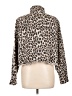 ee:some 100% Cotton Animal Print Gold Brown Jacket Size L - photo 2