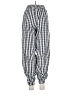 Hayden 100% Polyester Checkered-gingham Black Casual Pants Size M - photo 2