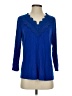 Daniel Rainn Blue 3/4 Sleeve Top Size S - photo 1