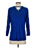 Daniel Rainn Blue 3/4 Sleeve Top Size S - photo 2
