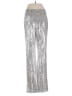 Open Edit 100% Polyester Metallic Silver Dress Pants Size XS - photo 2
