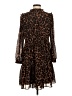 J.Crew 100% Polyester Animal Print Brown Casual Dress Size XS - photo 2