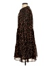 J.Crew 100% Polyester Animal Print Brown Casual Dress Size XS - photo 5