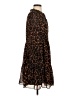 J.Crew 100% Polyester Animal Print Brown Casual Dress Size XS - photo 4