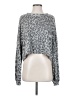 Project Social T Animal Print Gray Pullover Sweater Size S - photo 1