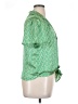 Eclair Green Short Sleeve Blouse Size XL - photo 4