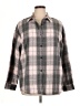 Unbranded 100% Polyester Plaid Gray Long Sleeve Blouse Size XL - photo 1