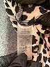 Vince Camuto 100% Polyester Animal Print Silver 3/4 Sleeve Blouse Size XS - photo 8
