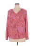 metaphor 100% Polyester Hearts Pink Long Sleeve Blouse Size XL - photo 1