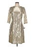 Alexa B Metallic Gold Cocktail Dress Size 12 - photo 1