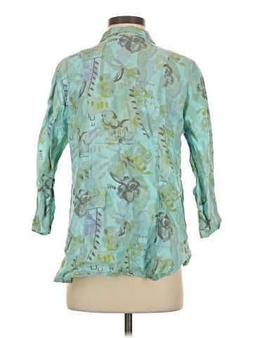 C.M.C by Color Me Cotton 3/4 Sleeve Button-Down Shirt (view 2)
