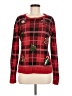 Holiday Time 100% Acrylic Plaid Red Pullover Sweater Size M - photo 1