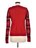 Holiday Time 100% Acrylic Plaid Red Pullover Sweater Size M - photo 2