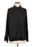 MNG 100% Polyester Solid Black Long Sleeve Blouse Size 12 - photo 1