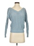 Jessica Simpson Chevron-herringbone Blue Pullover Sweater Size S - photo 1