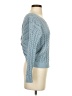 Jessica Simpson Chevron-herringbone Blue Pullover Sweater Size S - photo 4