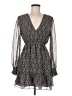 Max Studio 100% Polyester Paisley Gray Casual Dress Size M - photo 1