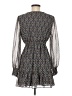 Max Studio 100% Polyester Paisley Gray Casual Dress Size M - photo 2