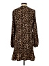 MICHAEL Michael Kors 100% Polyester Animal Print Brown Casual Dress Size XS - photo 2