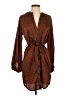 Bishop + Young 100% Polyester Animal Print Brown Casual Dress Size S - photo 1