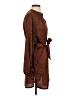 Bishop + Young 100% Polyester Animal Print Brown Casual Dress Size S - photo 4