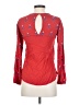 Global Desi 100% Viscose Red Long Sleeve Blouse Size XS - photo 2