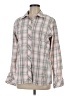 Assorted Brands 100% Polyester Plaid Pink Long Sleeve Blouse Size M - photo 1