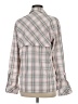Assorted Brands 100% Polyester Plaid Pink Long Sleeve Blouse Size M - photo 2