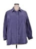 Goodclothes Purple 3/4 Sleeve Button-Down Shirt Size 2X - photo 1
