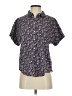 Universal Thread Floral Black Short Sleeve Blouse Size S - photo 1