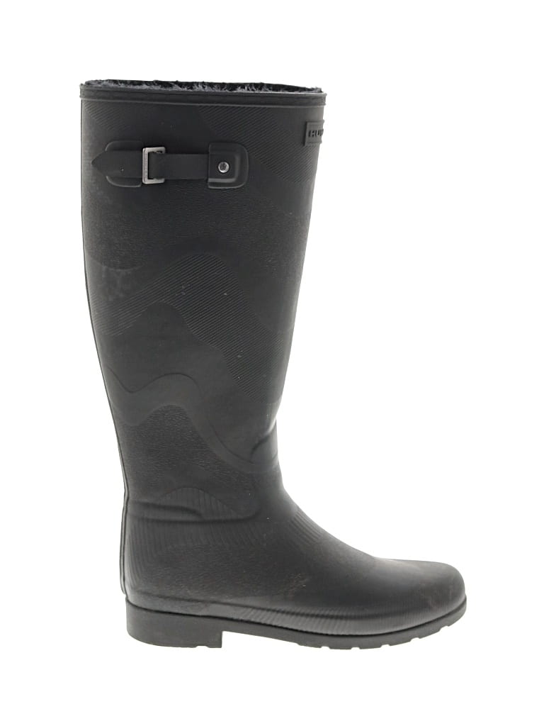 Pre-owned Hunter Rain Boots In Black