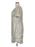 Kay Unger 100% Polyester Metallic Silver Cocktail Dress Size 14 - photo 5