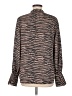 Joie 100% Polyester Animal Print Brown Long Sleeve Blouse Size M - photo 2
