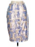 Venus 100% Polyester Graphic Blue Casual Skirt Size 10 - photo 2