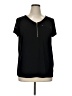 Roz & Ali Black Short Sleeve Top Size 1X - photo 1