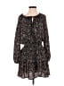 Pinch 100% Polyester Print Black Casual Dress Size S - photo 1