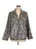 Simonton Says Animal Print Silver Blazer Size XL - photo 1