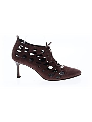 Manolo Blahnik Suede Caged Heels (view 1)