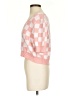 Entro Checkered-gingham Pink Pullover Sweater Size S - photo 5