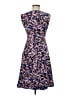 J.Crew 100% Silk Print Blue Cocktail Dress Size 6 - photo 2