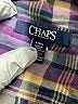 Chaps 100% Cotton Plaid Purple Long Sleeve Button-Down Shirt Size L - photo 7