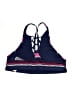 Jag Stripes Purple Swimsuit Top Size XL - photo 2