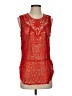 Tiny Red Sleeveless Blouse Size S - photo 1