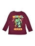 Marvel 100% Polyester Burgundy 3/4 Sleeve T-Shirt Size 5 - photo 1